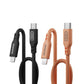 Silicone Charging Cable for iPhone [60W] - WalleyGrip™ - Black -
